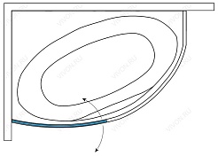 Aessel  Шторка на ванну Aessel Фристайл (L) – фотография-2